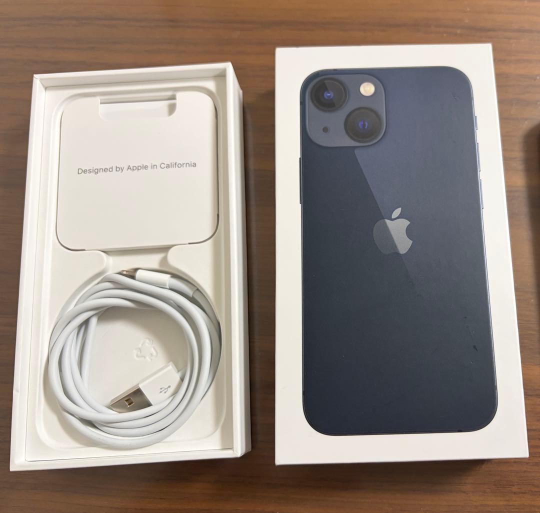 ト*ト様 美品i Phone 13 mini本体 ミッドナイト　黒　箱付き　25