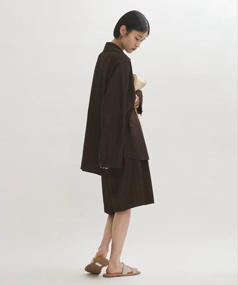 【サステナブル】オックスハーフパンツ