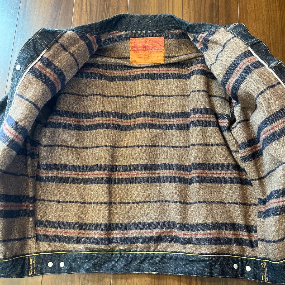 未使用　リアルマッコイズ デニムジャケット　セカンド　ブランケット