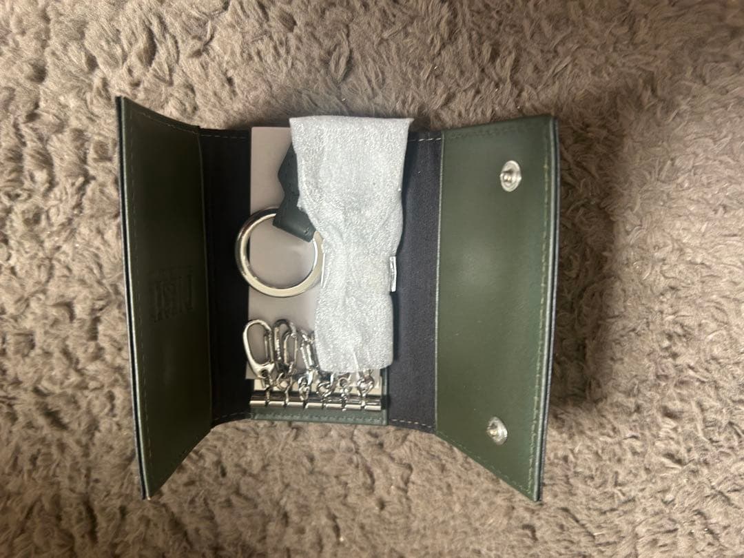 【新品未使用】ディーゼル/DIESEL 本革 6連キーケースキーリング ブラック