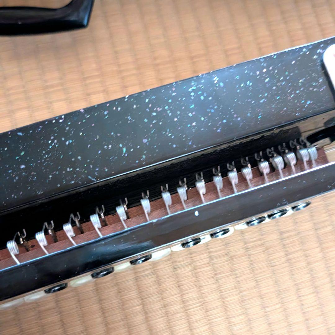 大正琴 琴伝流 白鷺 エレクトリック 漆塗り 螺鈿細工