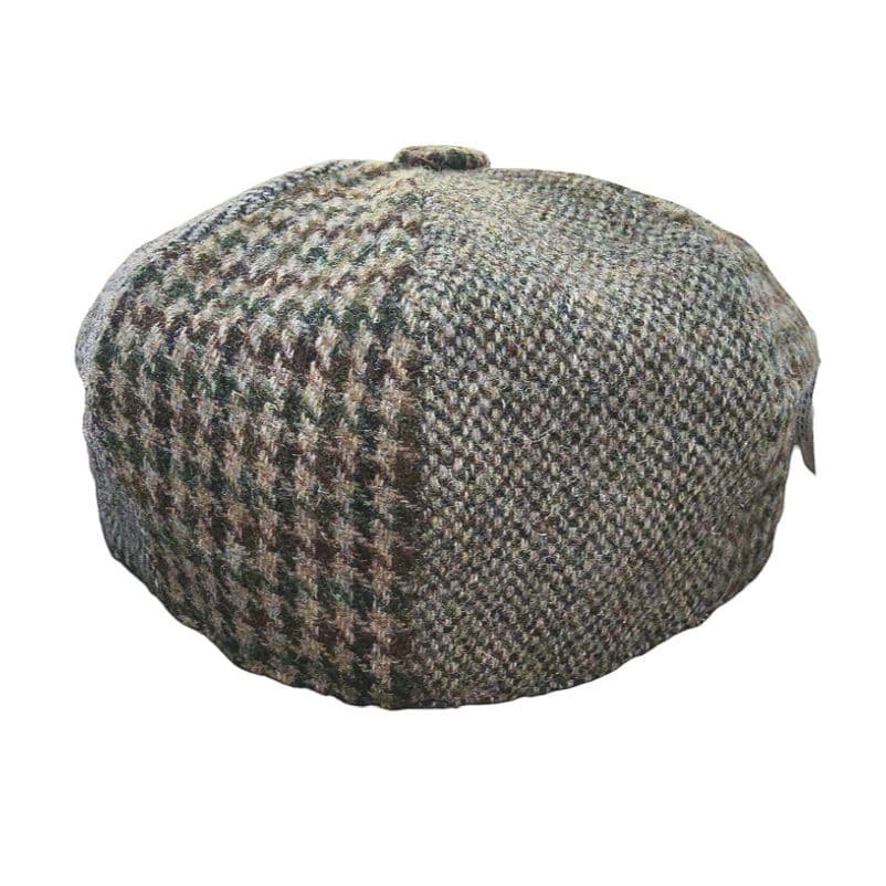 新品 GLENAPPIN ハリスツイードパッチワーク ベイカーボーイキャスケット