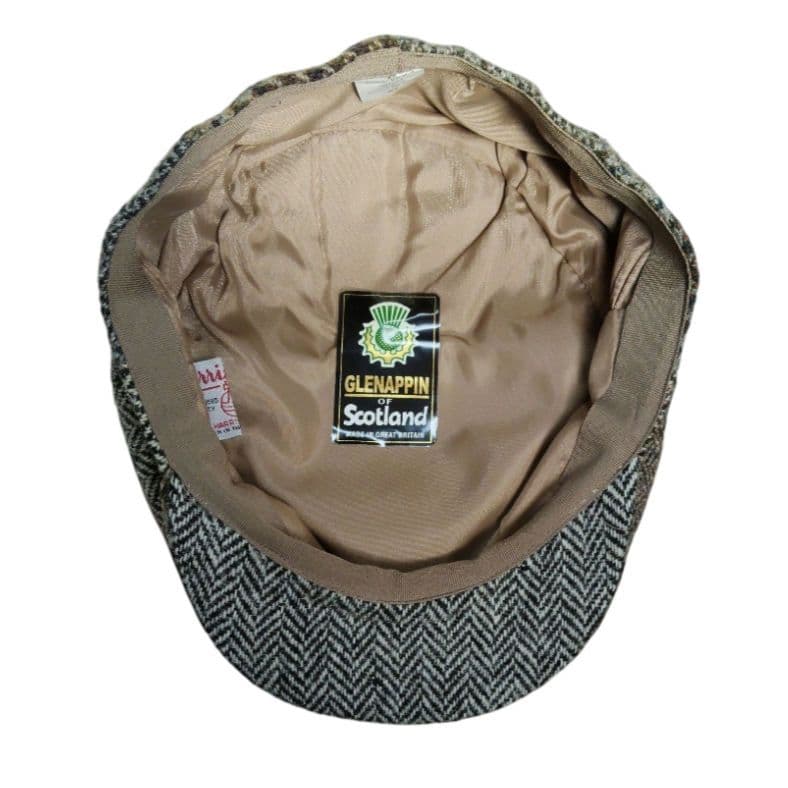 新品 GLENAPPIN ハリスツイードパッチワーク ベイカーボーイキャスケット