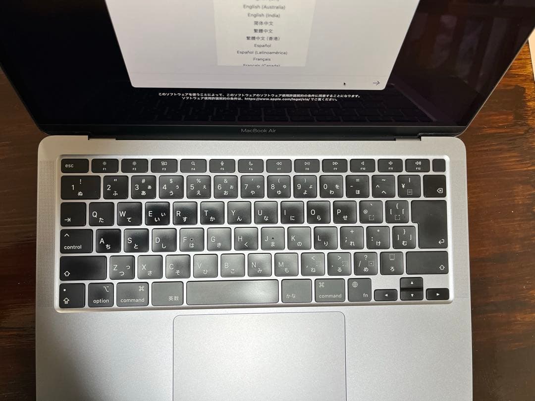 MacBook Air M1 (2020モデル) スペースグレイ　本体