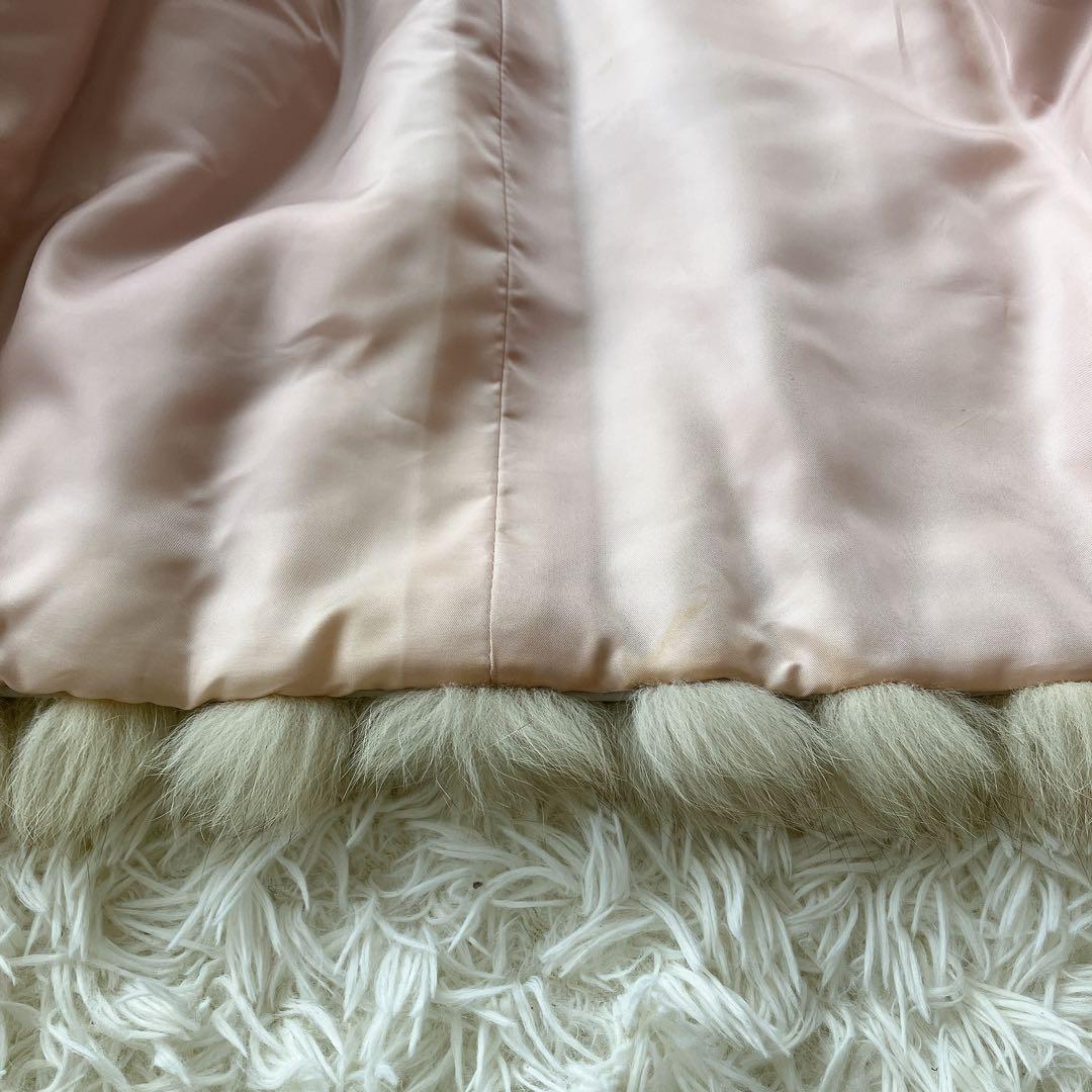 サガフォックス フォックスファー ファーコート リアルファー 本毛皮 銀サガ L