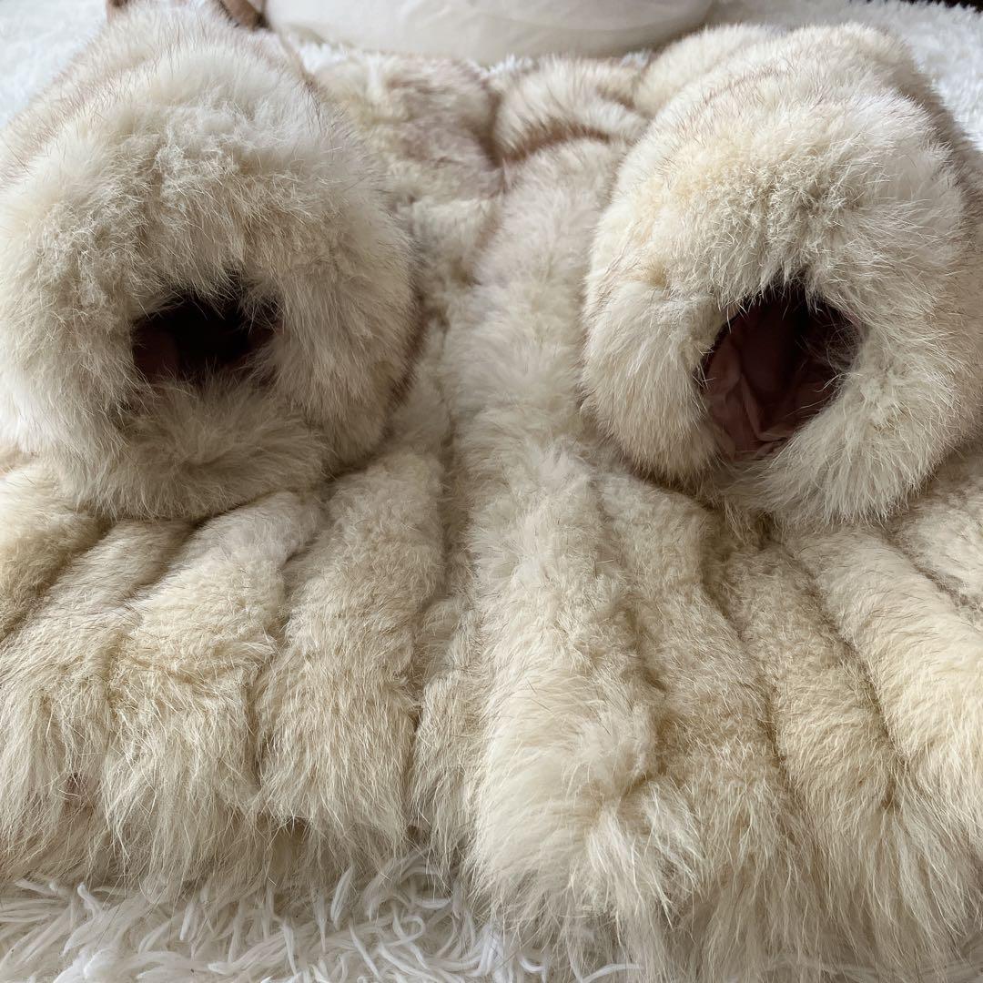 サガフォックス フォックスファー ファーコート リアルファー 本毛皮 銀サガ L