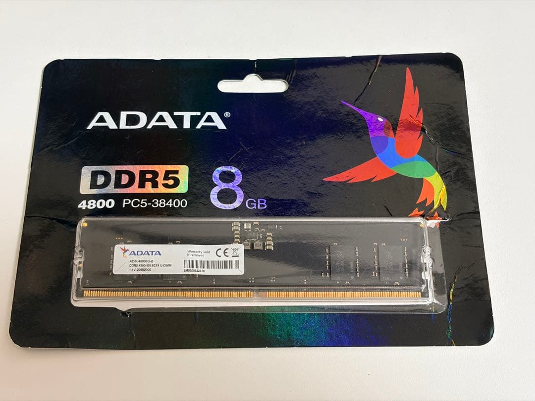 メモリー ADATA DDR5 8GB 4800
