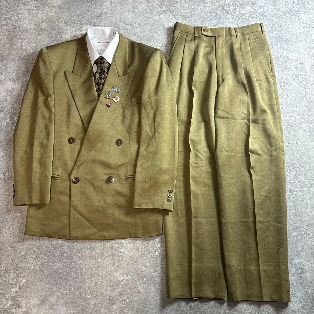 セットアップ ダブルスーツ 成人式 入学式 ピンズ vintage no.97