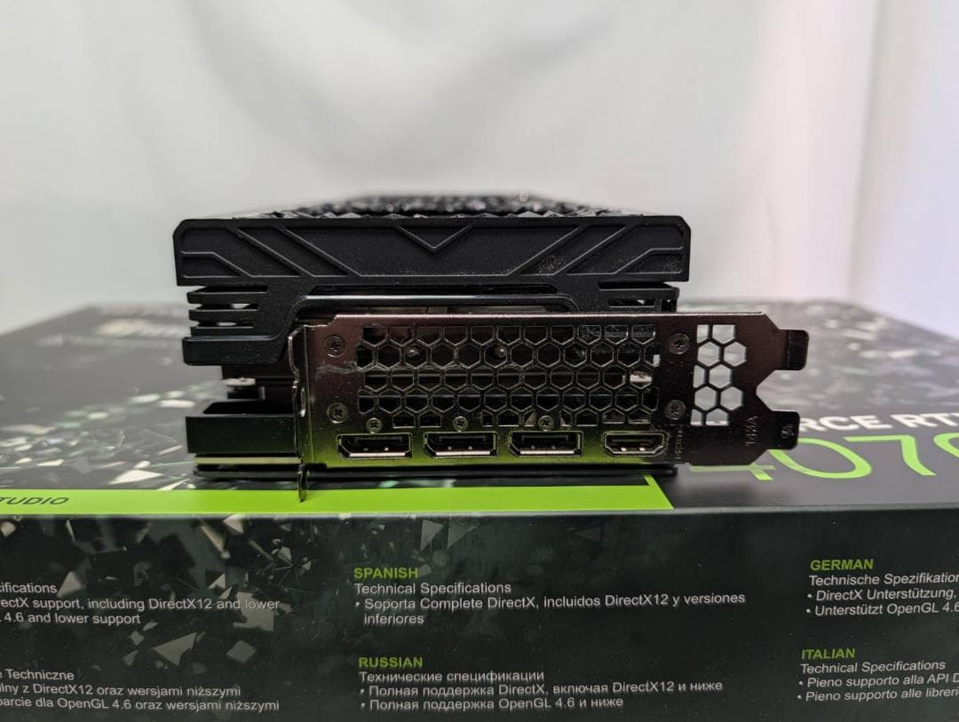 動作確認済み Palit RTX4070Ti GameRock Premium