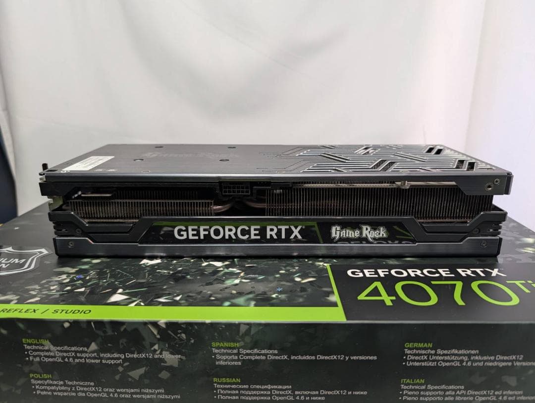 動作確認済み Palit RTX4070Ti GameRock Premium
