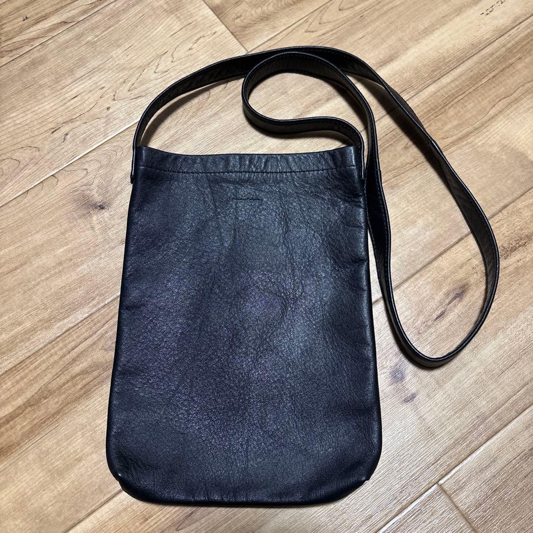 エンダースキーマ レザーショルダーバッグ ブラック