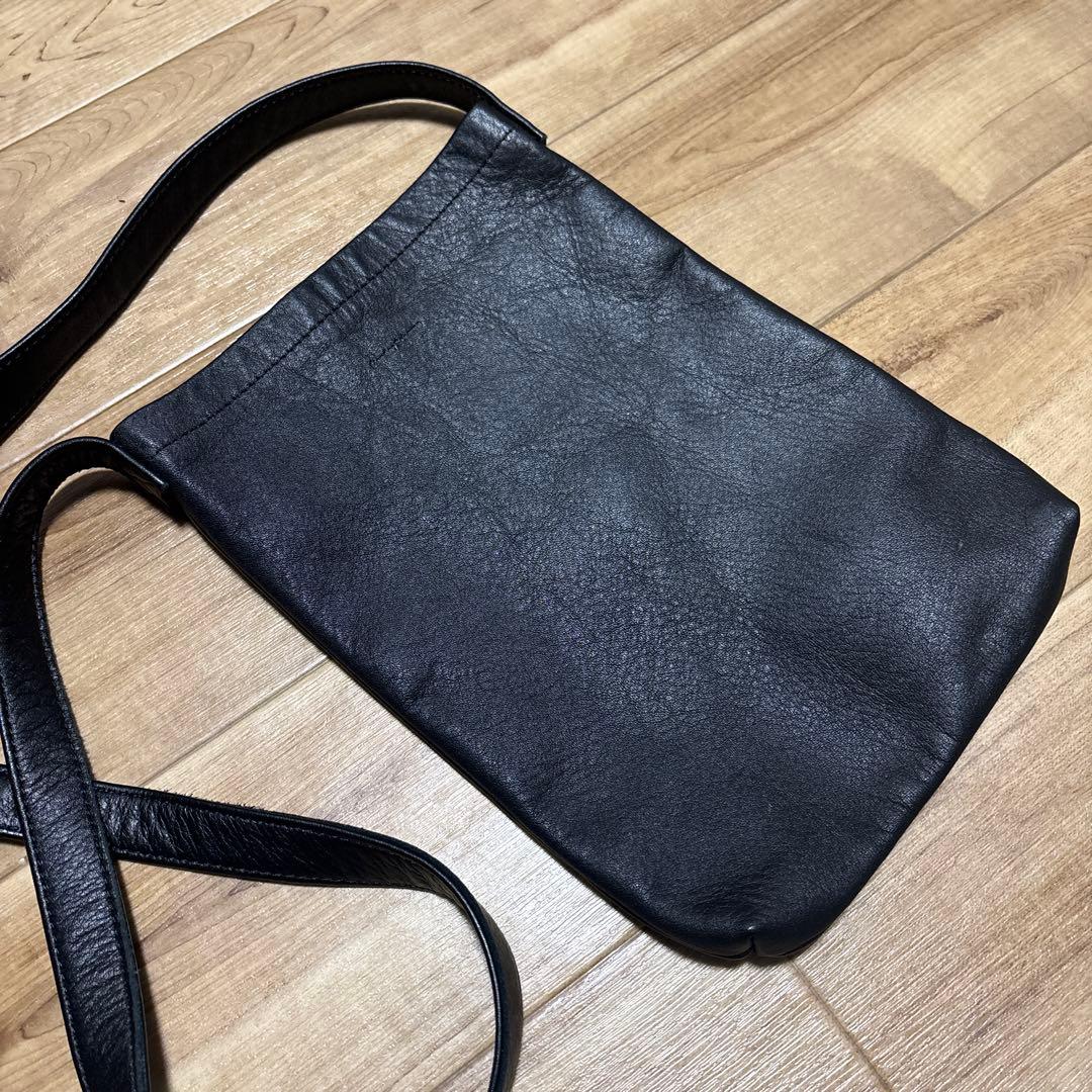 エンダースキーマ レザーショルダーバッグ ブラック