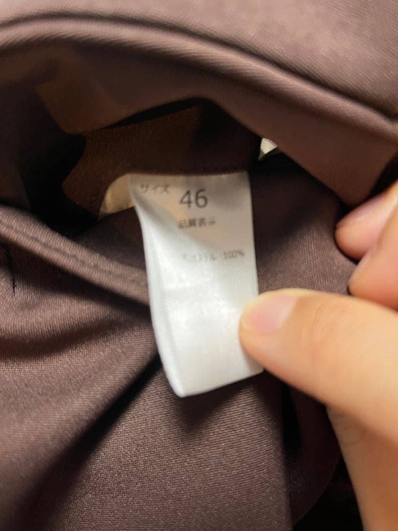 NEAT ブラウン プリーツスラックス