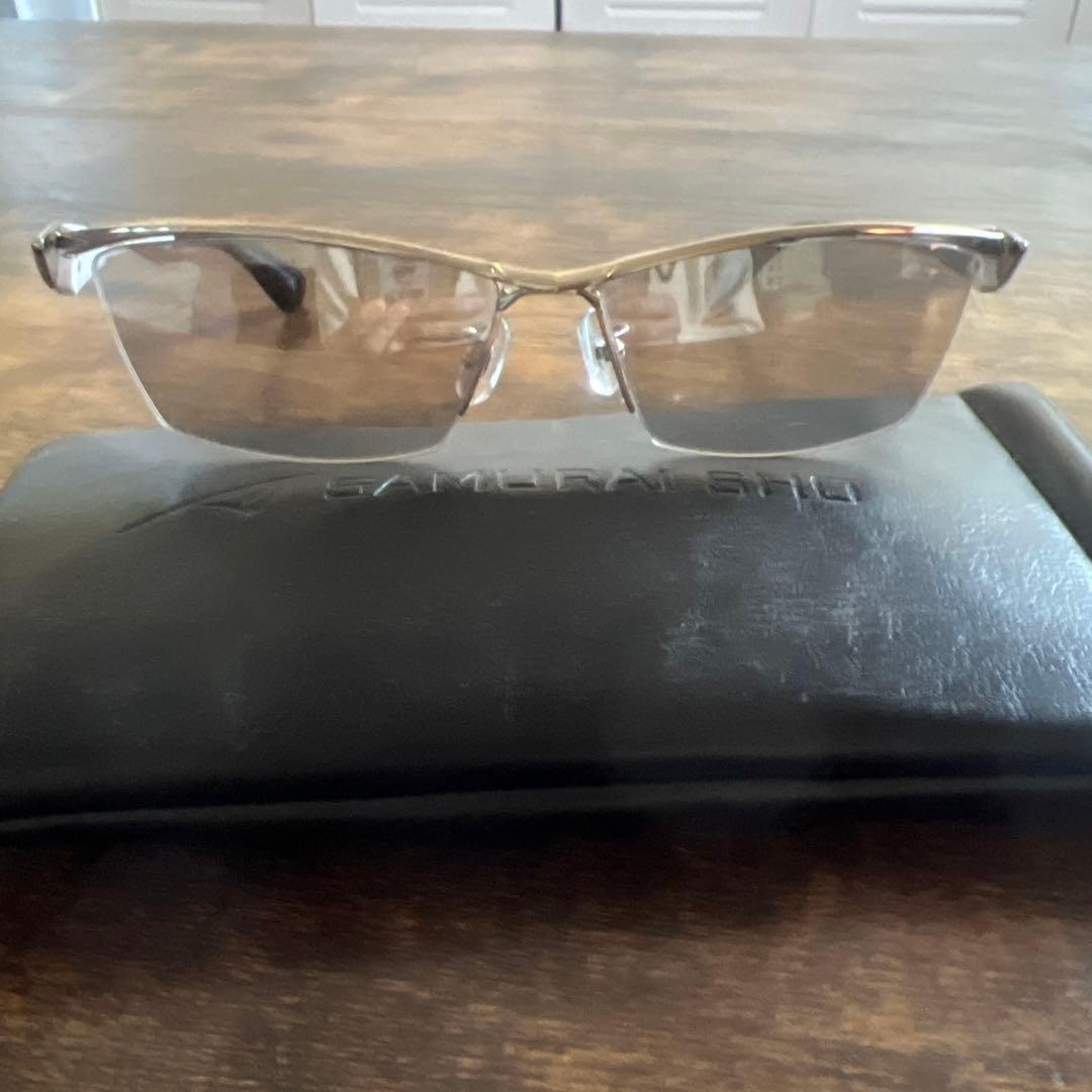 SAMURAI SHO サングラス ホワイト/シルバー　度無し　　哀川翔