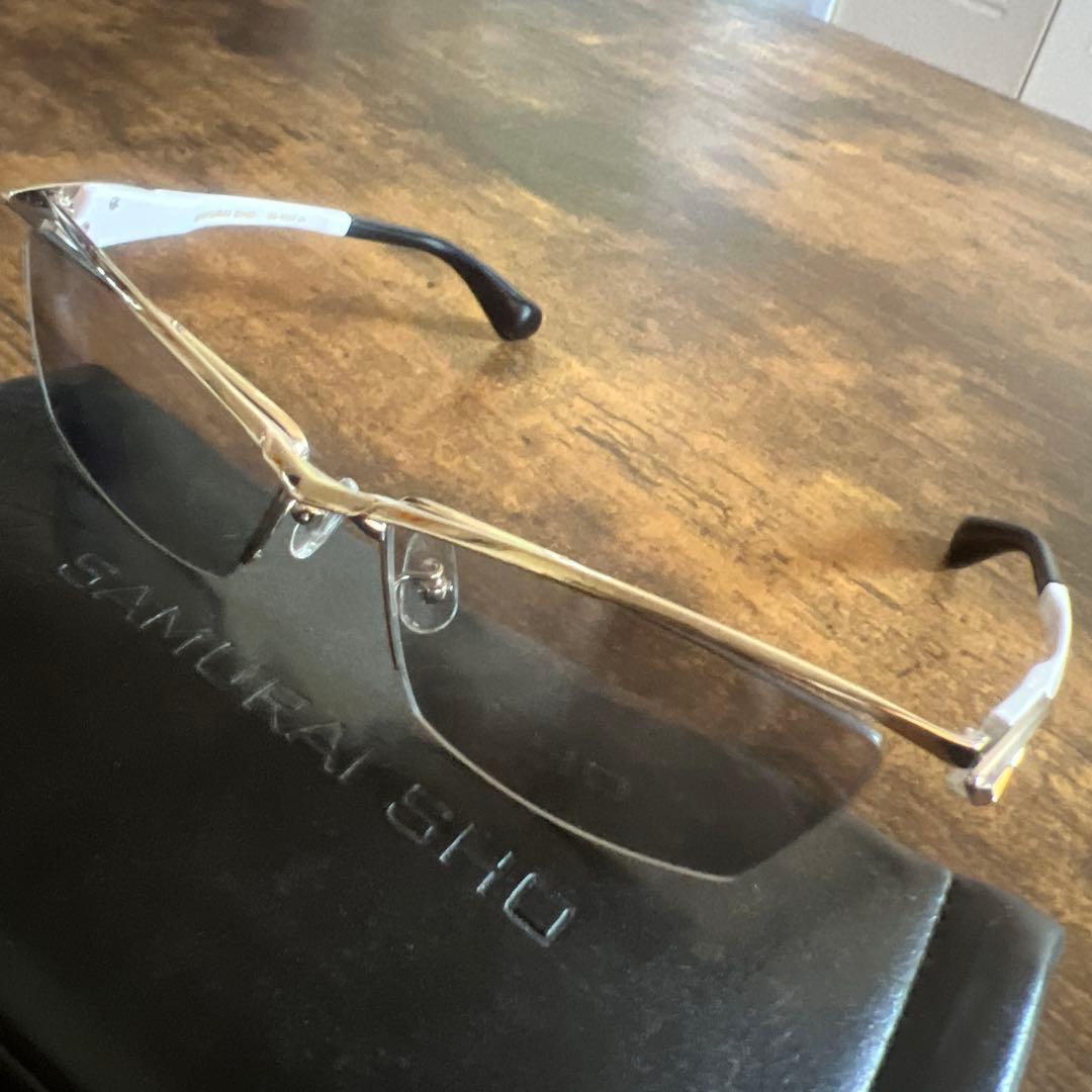 SAMURAI SHO サングラス ホワイト/シルバー　度無し　　哀川翔