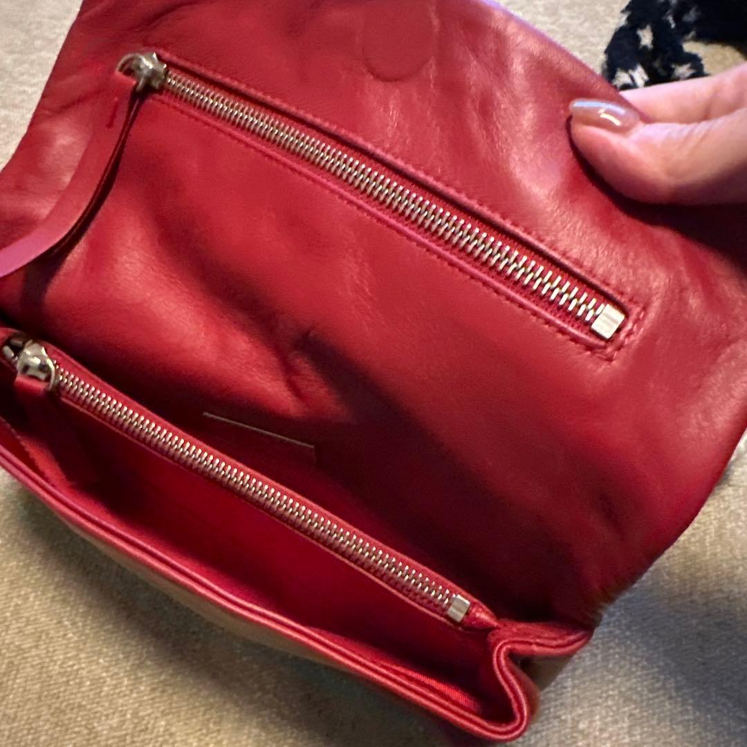 SALEChristian Louboutin レザー クラッチバッグ　ルブタン