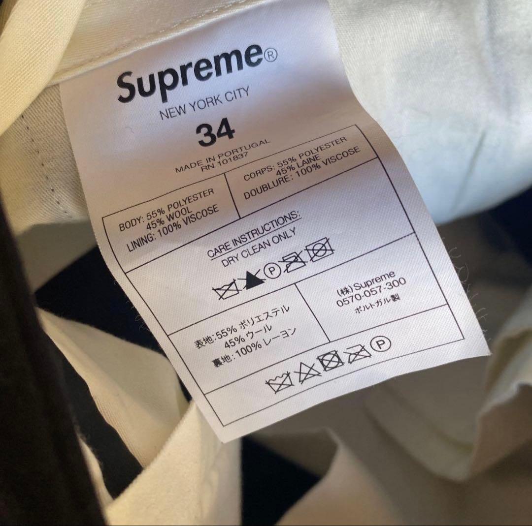 パンツ supreme pleated trouser 21ss