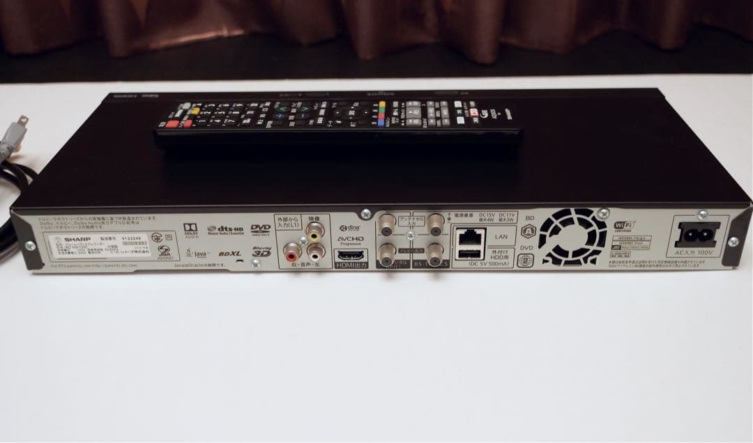 AQUOS 1TB HDDブルーレイレコーダー BD-NW1000