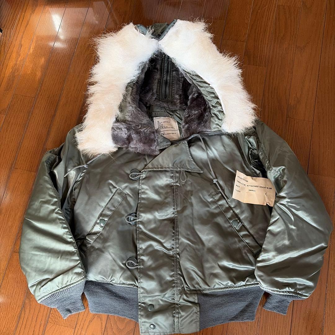 【訳あり・激安】タグ付新品　1986年製 米軍放出品　N-2B セージグリーン