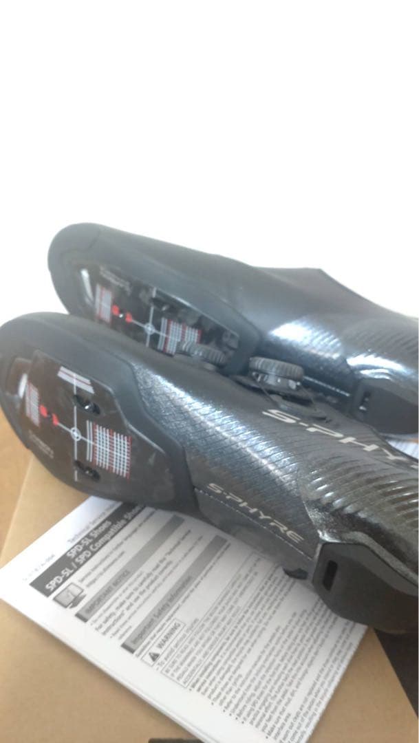 シマノロードシューズ未使用 S-PHYRE SH-RC903 黒42.0wide