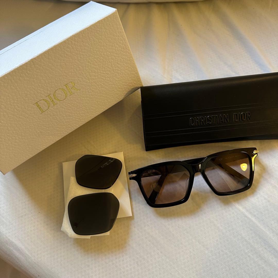 Dior サングラス ブラック ブラウン レンズ