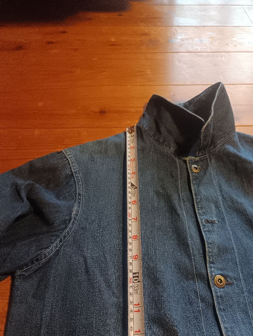 緊急値下げ40sデニムカバーオール ボタンフロント薄いデニム