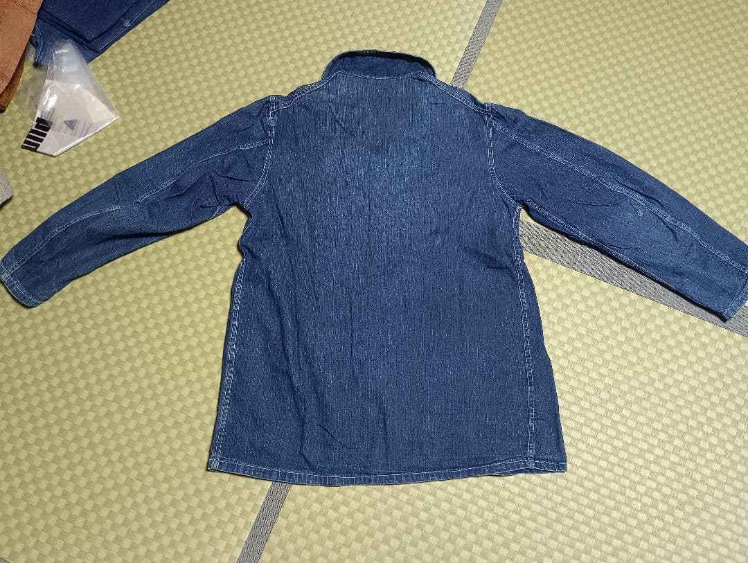 緊急値下げ40sデニムカバーオール ボタンフロント薄いデニム