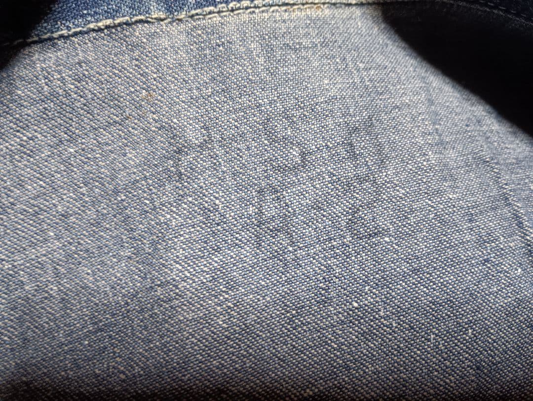 緊急値下げ40sデニムカバーオール ボタンフロント薄いデニム