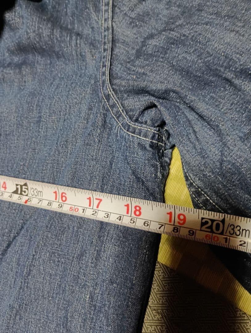 緊急値下げ40sデニムカバーオール ボタンフロント薄いデニム