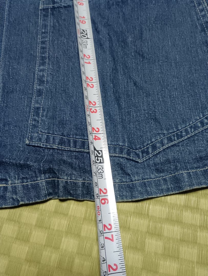 緊急値下げ40sデニムカバーオール ボタンフロント薄いデニム