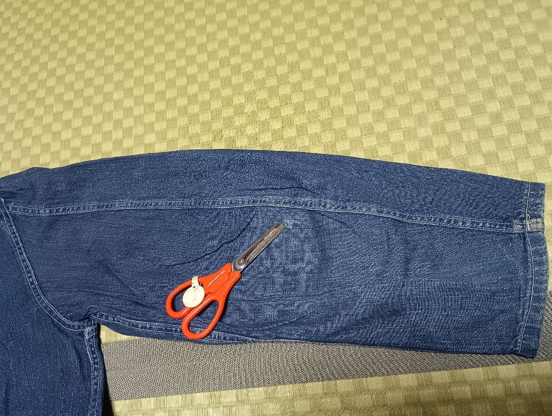 緊急値下げ40sデニムカバーオール ボタンフロント薄いデニム