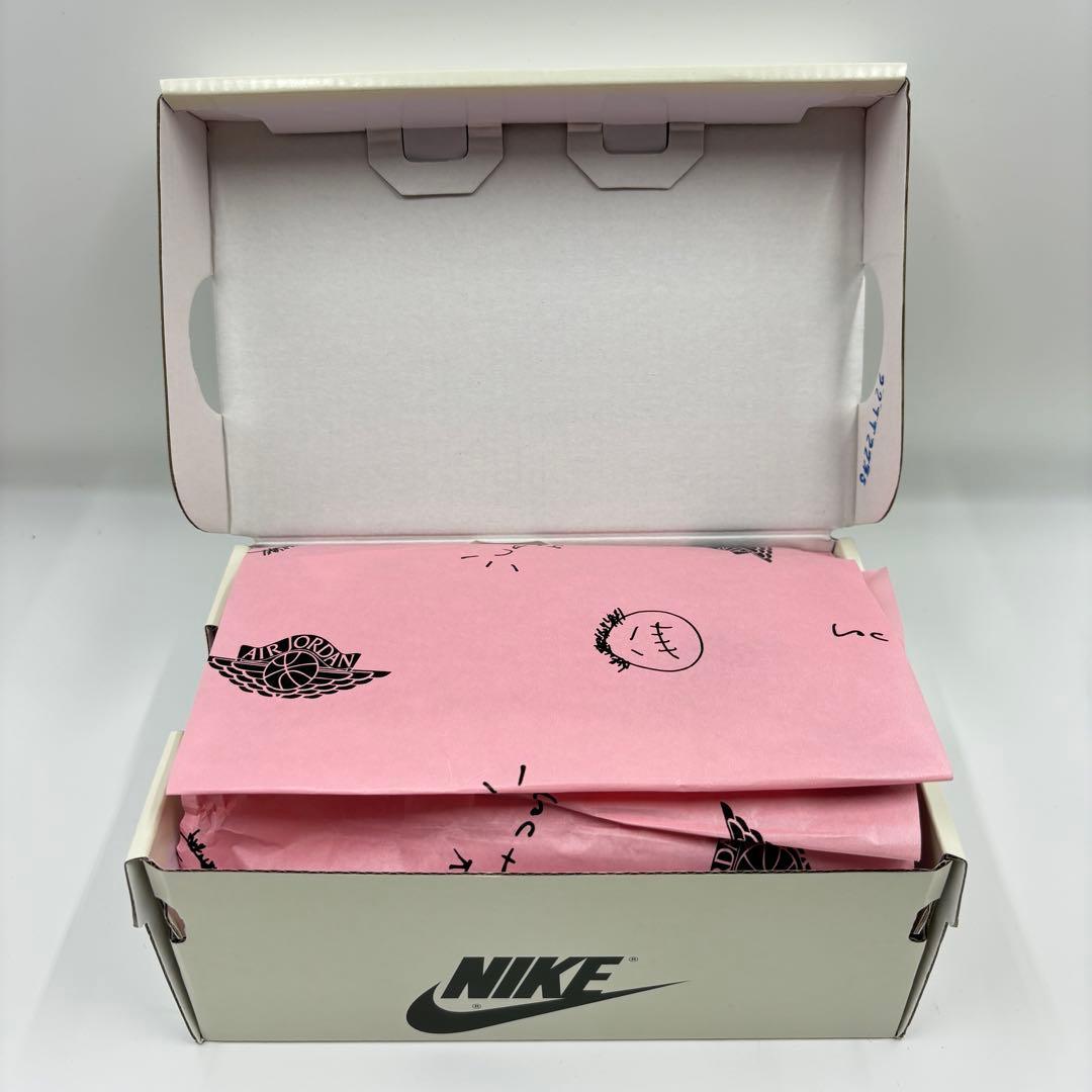 【新品未使用】NIKE ×TRAVIS SCOTT AJ1 ブラック×オリーブ