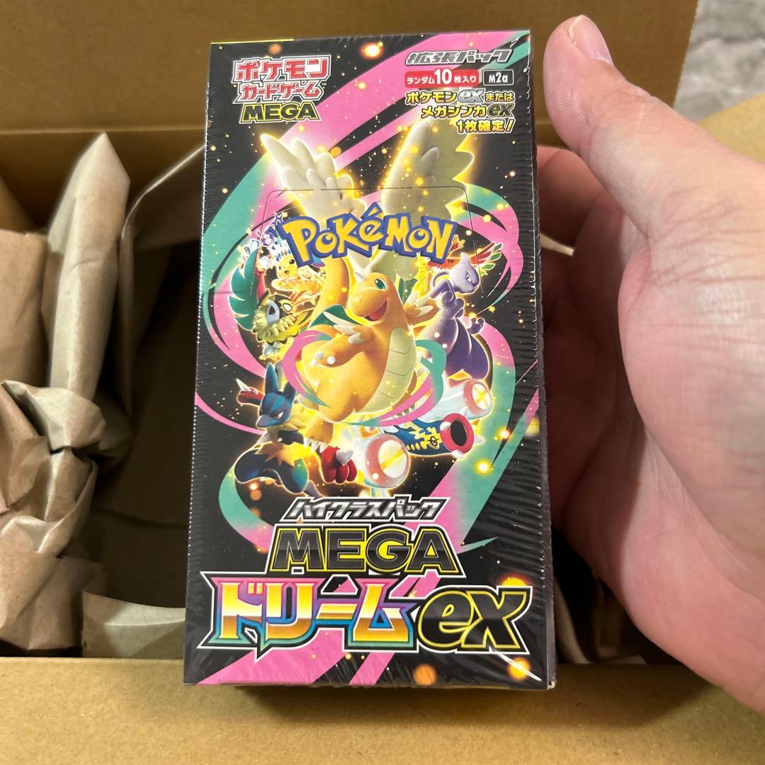 ポケモンカードゲーム MEGAドリームex 10パック入りボックスシュリンク付き