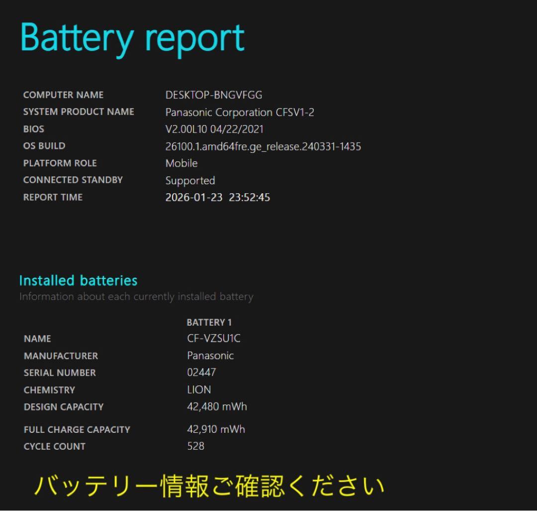 レッツノート CF-SV1 16GB /11世代i5/office BT100%