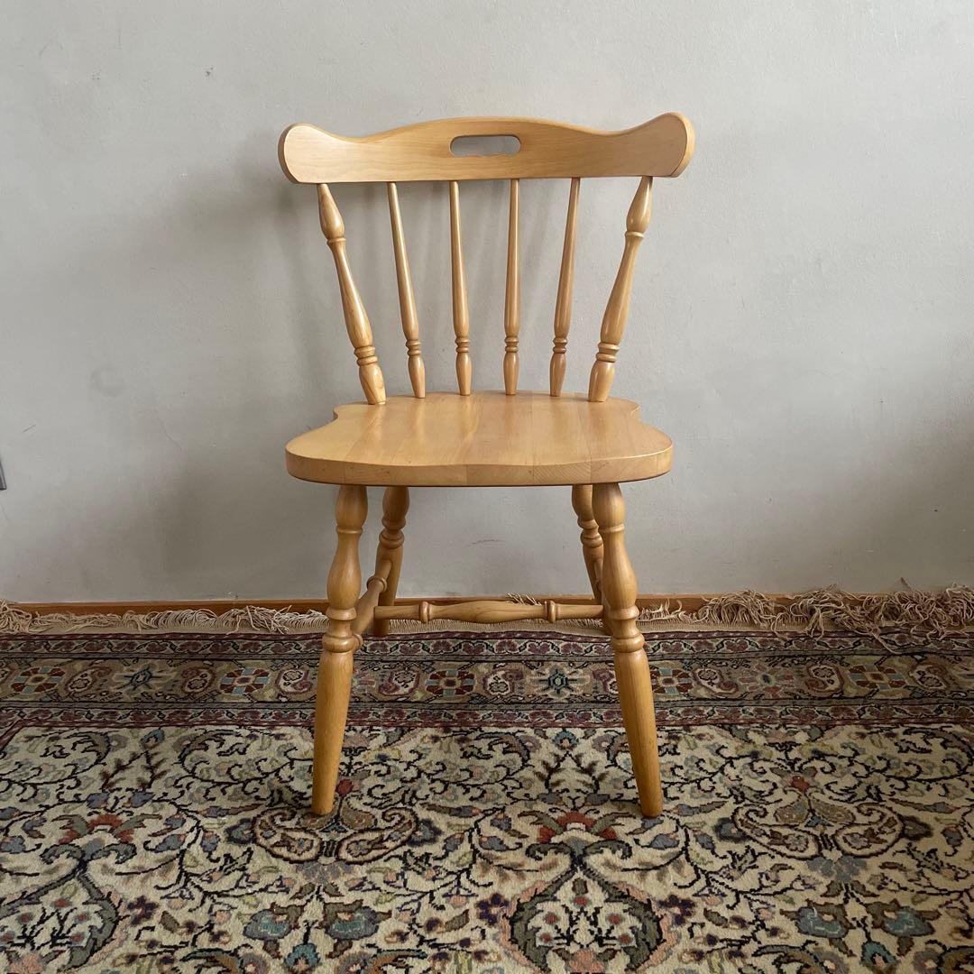 柏木工　ダイニングチェア　ウィンザーチェア　1脚　①