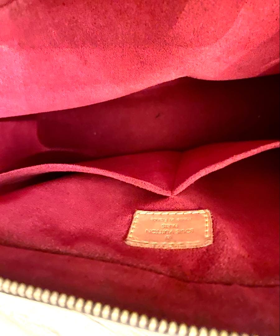 Louis Vuitton ブラウンレザートートバッグ