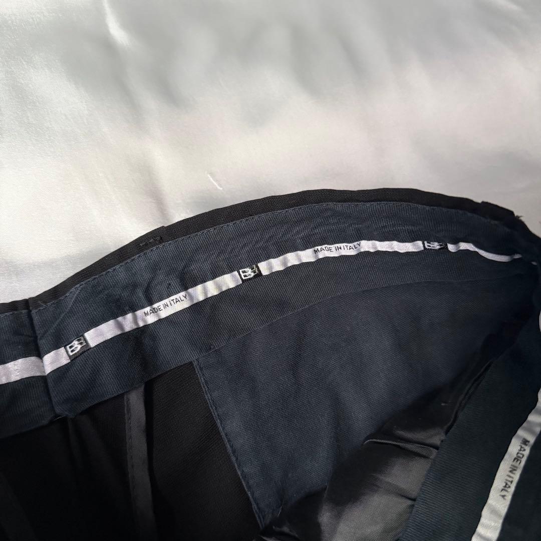 90s vintage イタリア製 ウール ツータック ワイドスラックス ユーロ