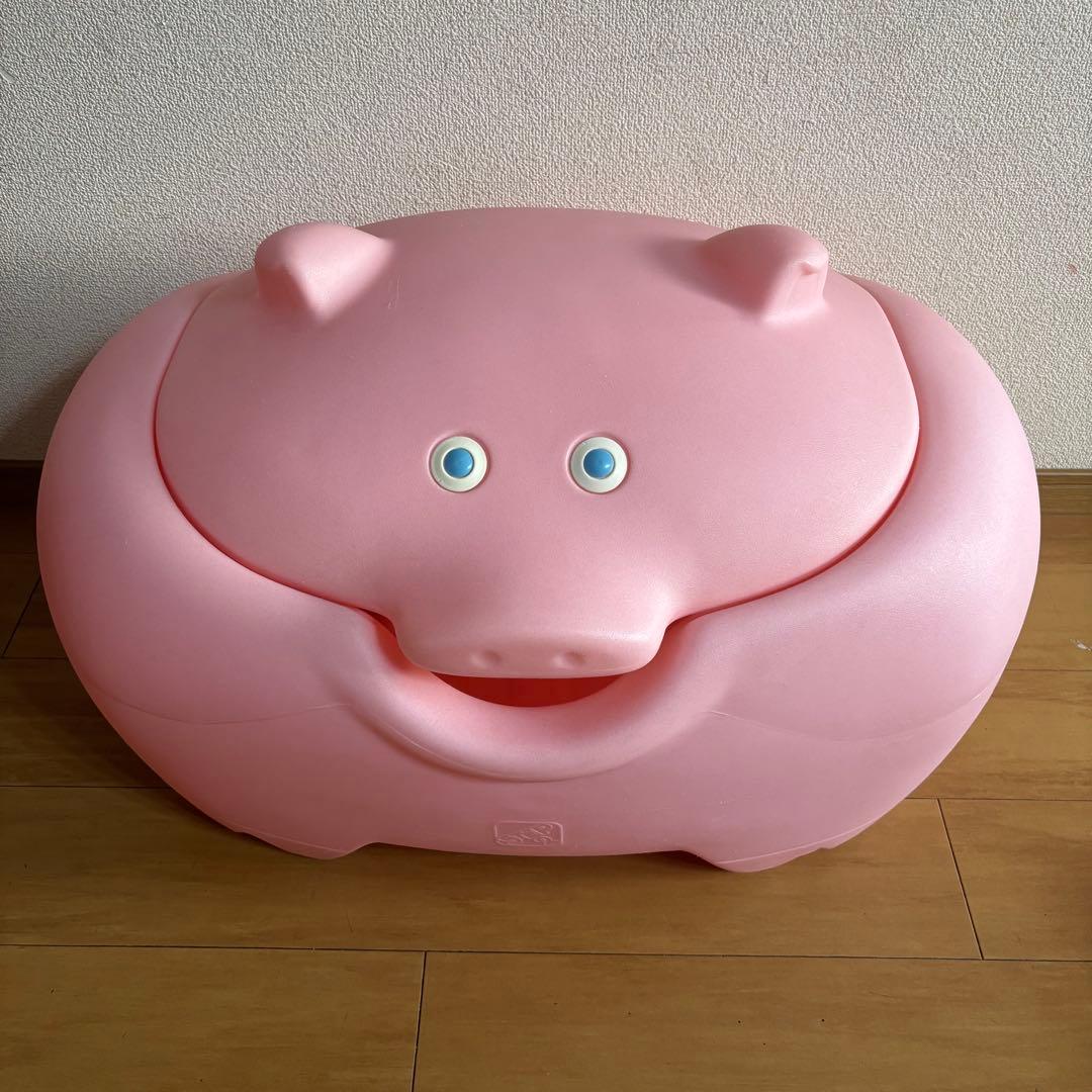 リトルタイクス ステップ2 ぶたのおもちゃ箱 収納箱 インテリア