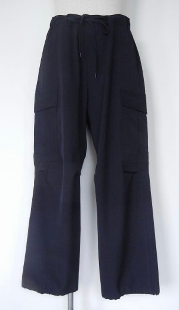 COMOLI ウールギャバ6Pパンツ　ネイビー　サイズ1