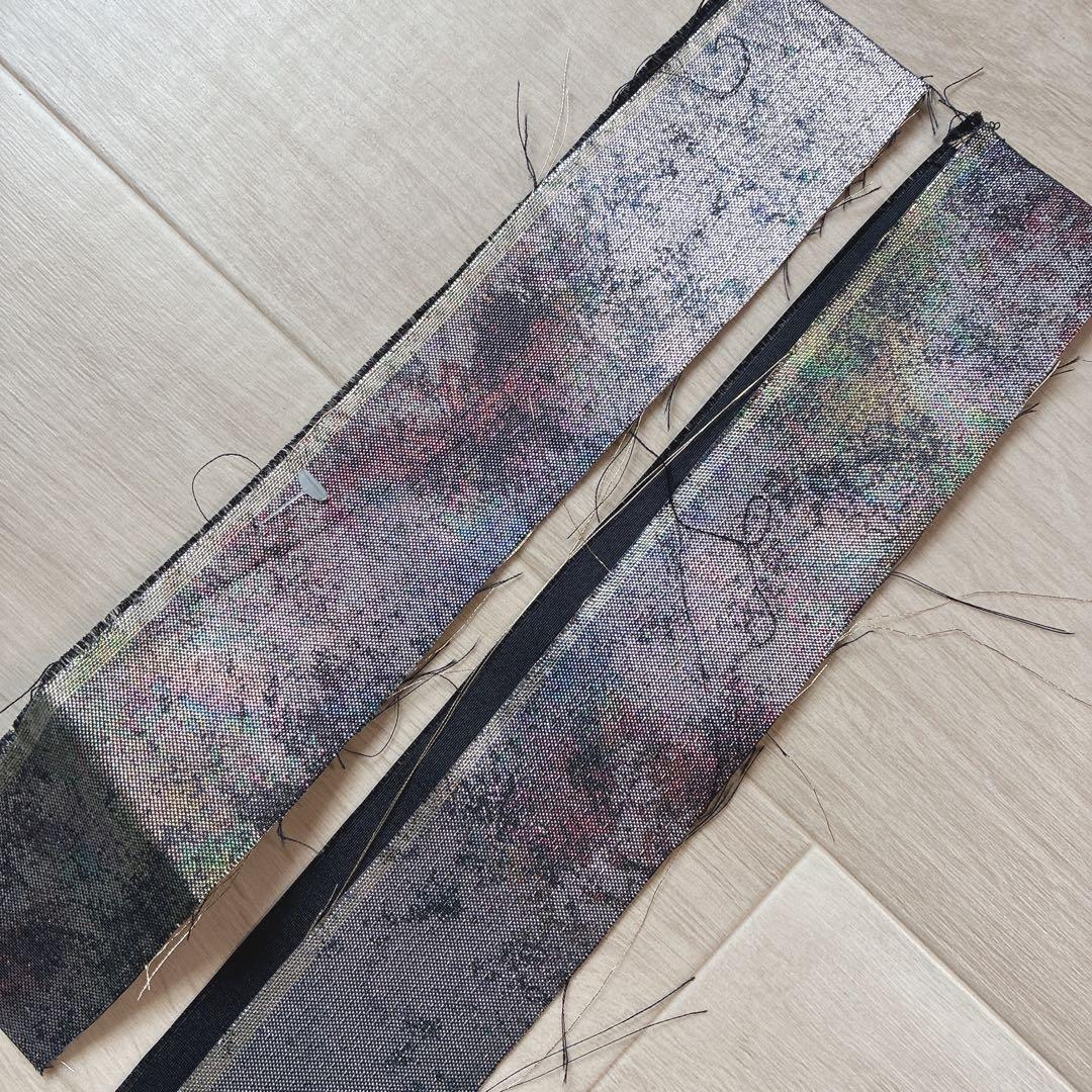 訪問着　フルセット　着物　正絹　黒　さが美　絞り　手刺繍　N1