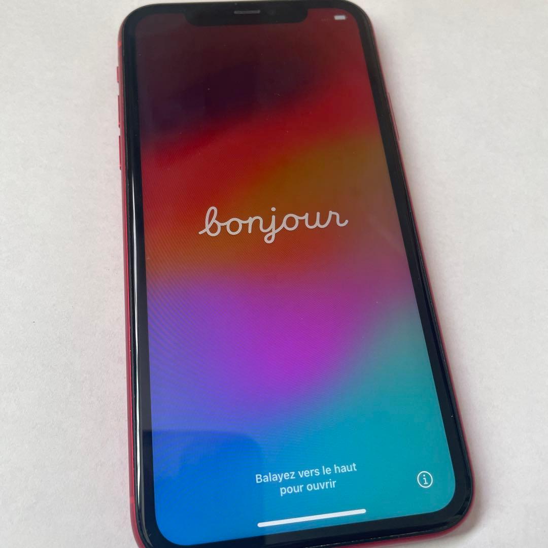 美品 iPhone11 64G レッド 中古 SIMフリー 初期化済