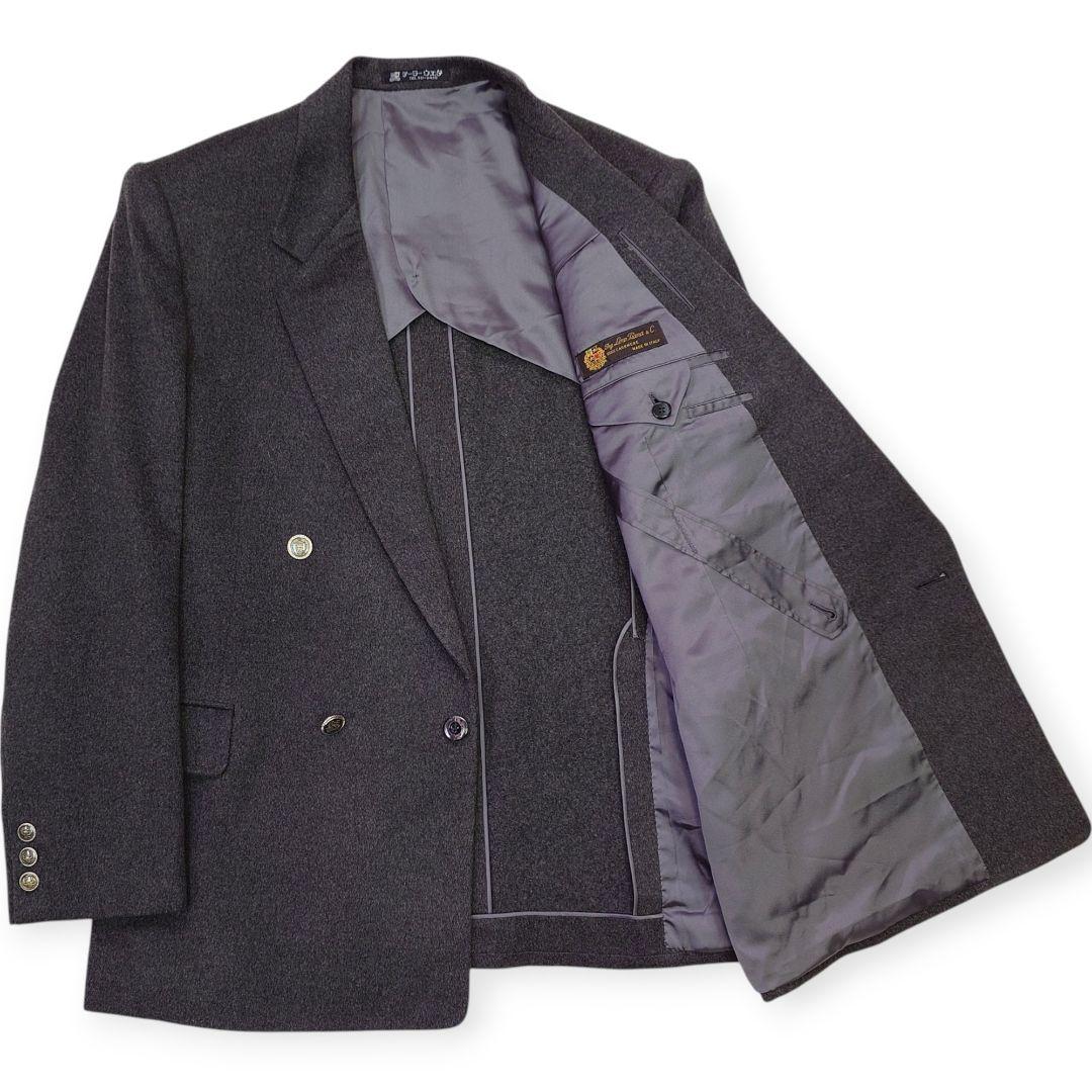 美品【80s】ロロピアーナ カシミヤ100% オーダーメイド ダブルジャケット