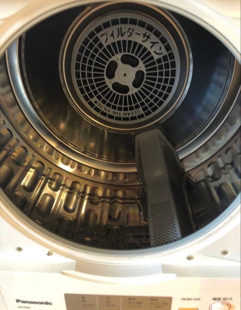 【美品】パナソニック 衣類乾燥機 5.0kg ツイン2温風NH-D503-W