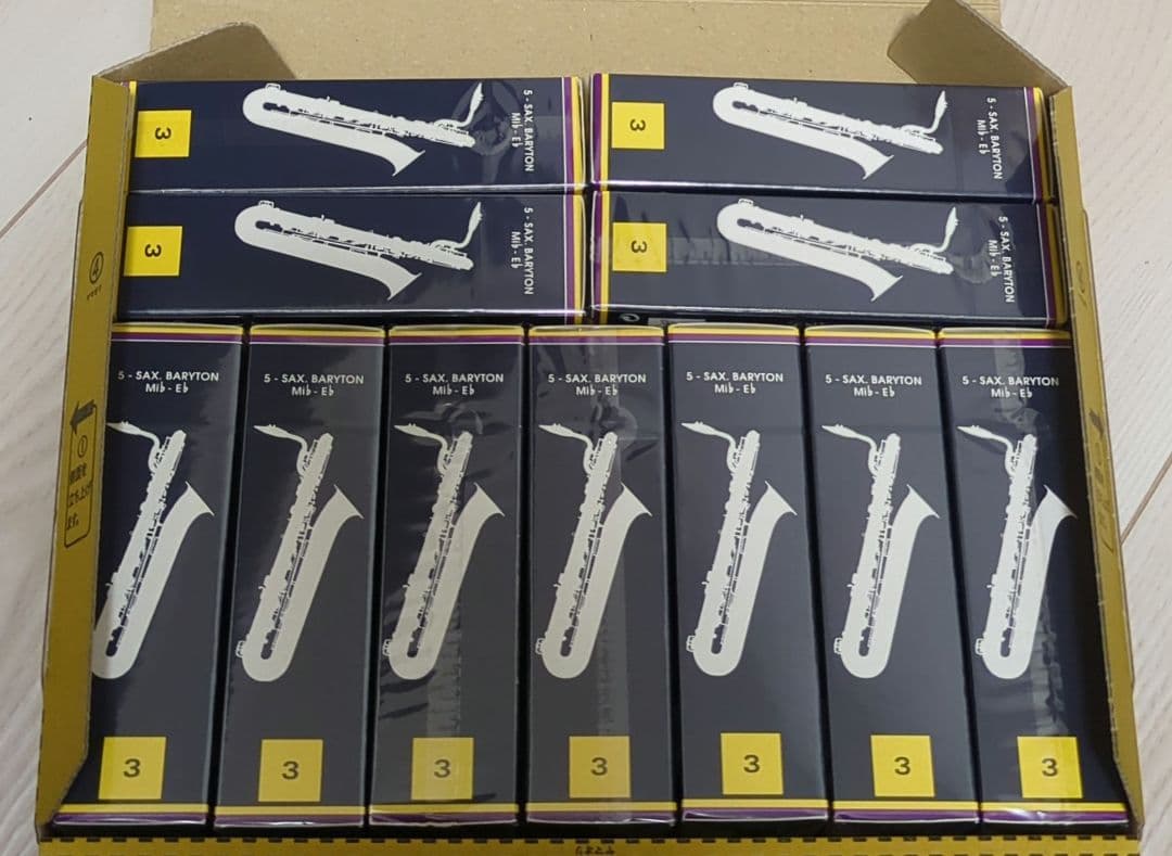 バンドーレン バリトンサックスリード 3番 青箱11箱