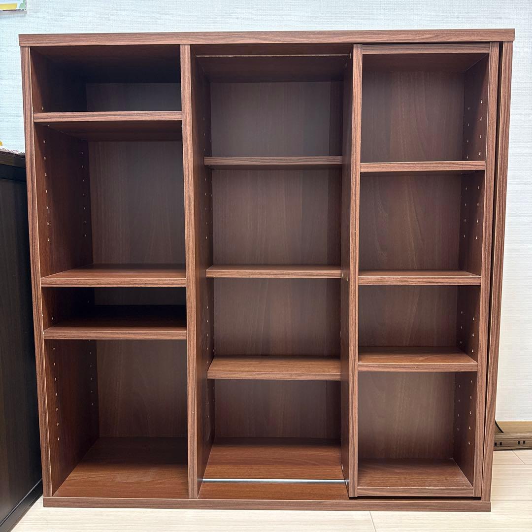 子*ず様 本棚　可動棚　ウォルナット　アイリスオーヤマ