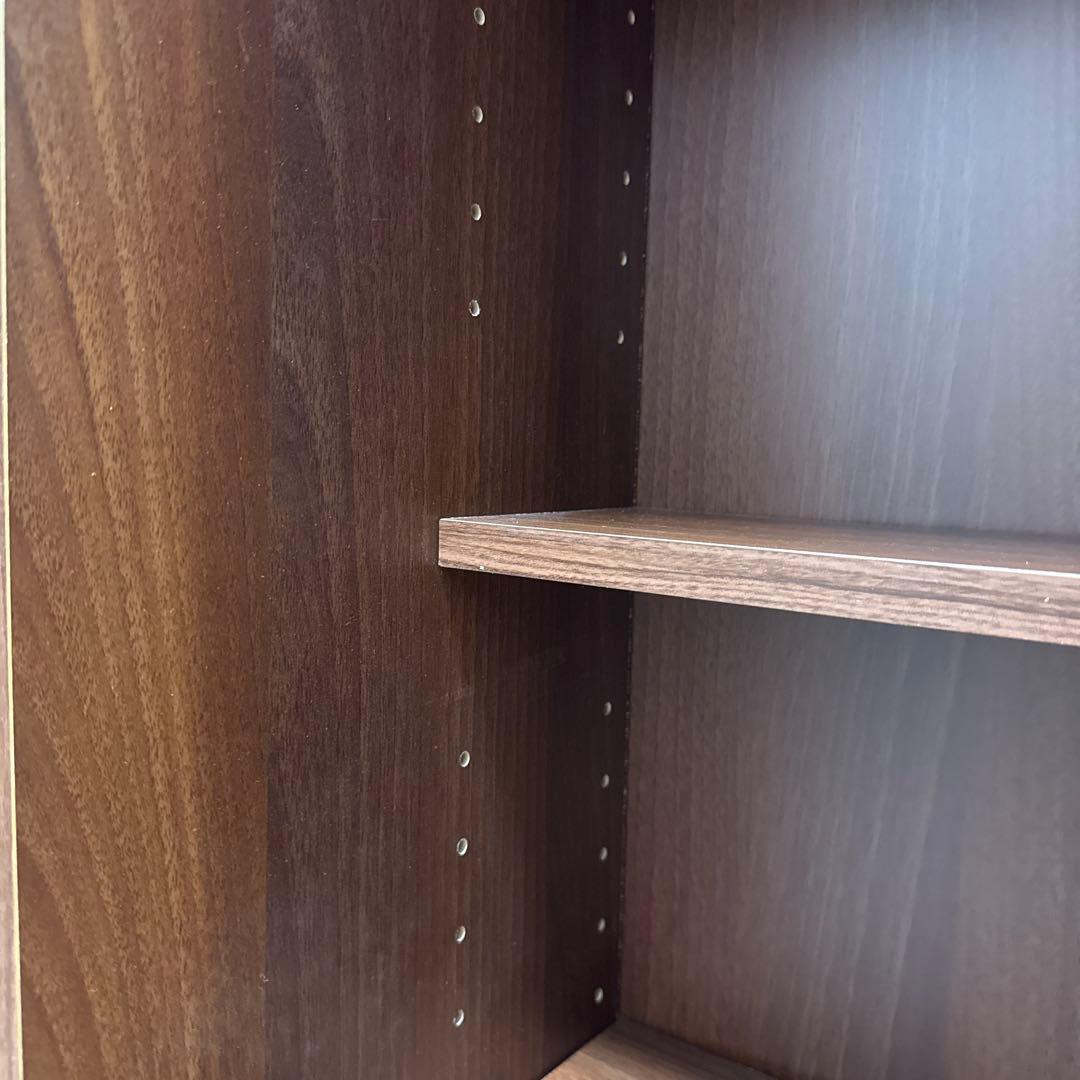 子*ず様 本棚　可動棚　ウォルナット　アイリスオーヤマ