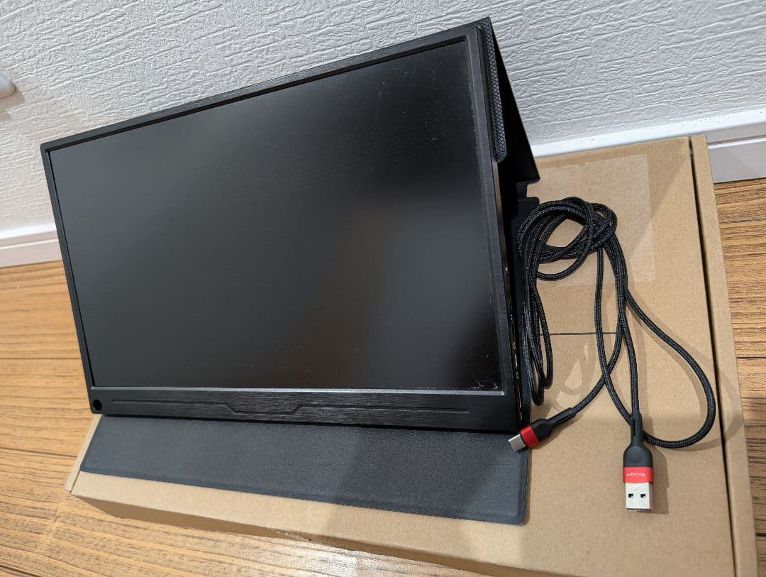 モニター 15.6インチ◆折りたたみスタンド/USB Type-C ３点セット