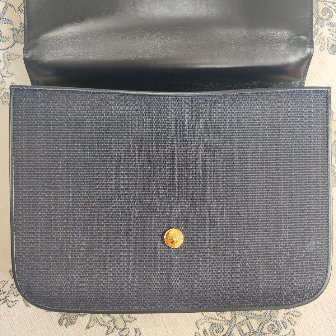 COMTESSE　コンテス　ワンハンドルバッグ　ホースヘアー×レザー　ネイビー