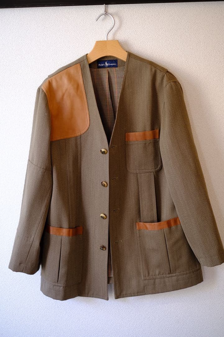 ラルフローレン　ハンティングジャケット（ウールギャバ）