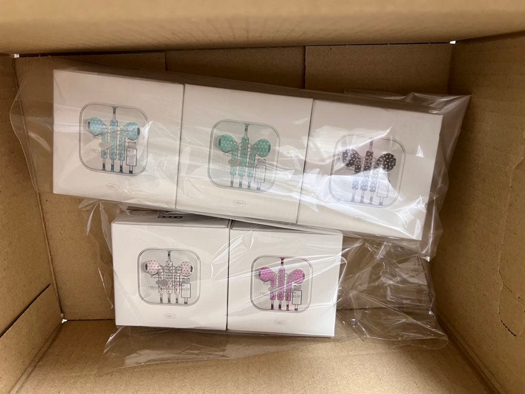 aeae 有線イヤホン USB-C 5色セット